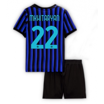Inter Milan Henrikh Mkhitaryan #22 Maglia Gara Casa Repliche 2025-26 Bambino Maniche Corte